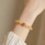 Citrine Natural Crystal Blonde Crystal Bracelet Girls